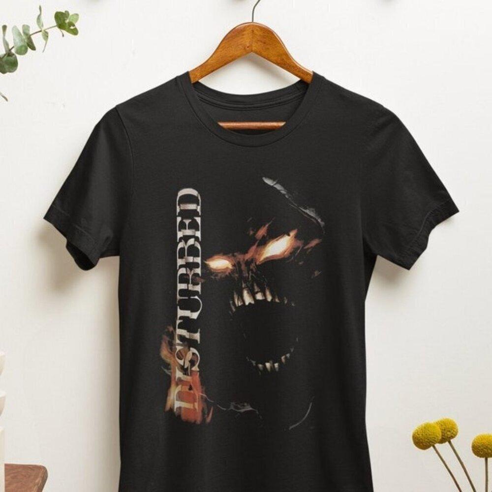 Disturbed Breaking Benjamin Classic Rock Music Fan Retro T-Shirt